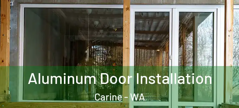 Aluminum Door Installation Carine - WA