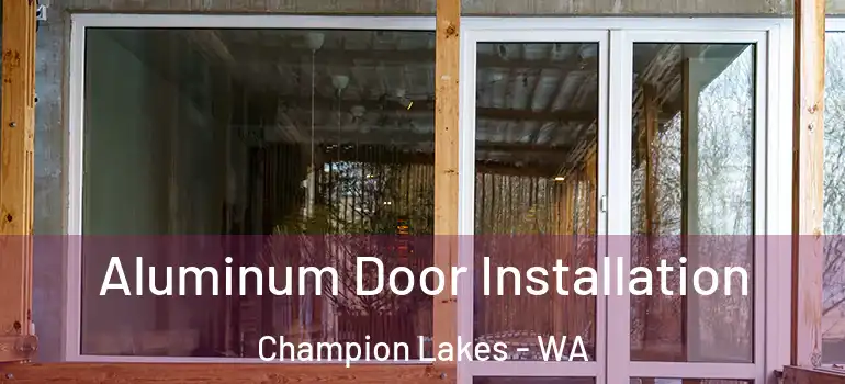  Aluminum Door Installation Champion Lakes - WA