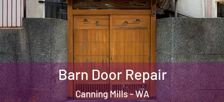 Barn Door Repair Canning Mills - WA