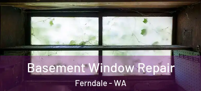 Basement Window Repair Ferndale - WA
