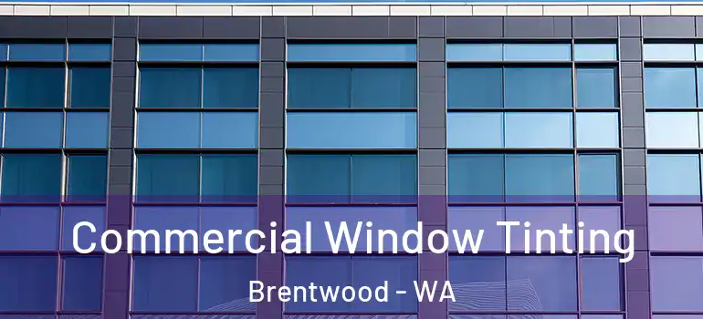 Commercial Window Tinting Brentwood - WA