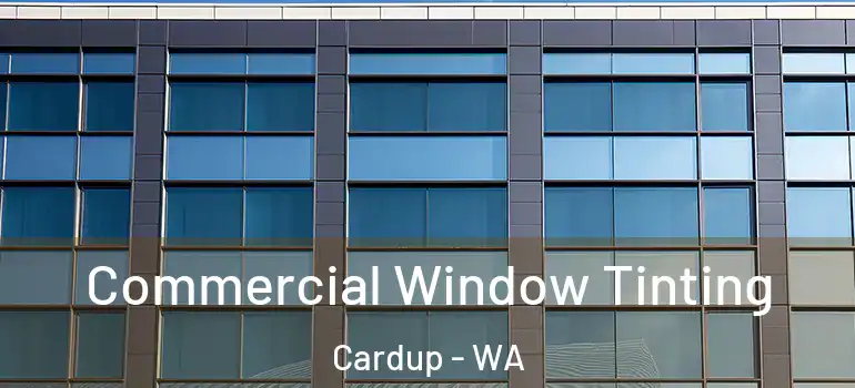 Commercial Window Tinting Cardup - WA