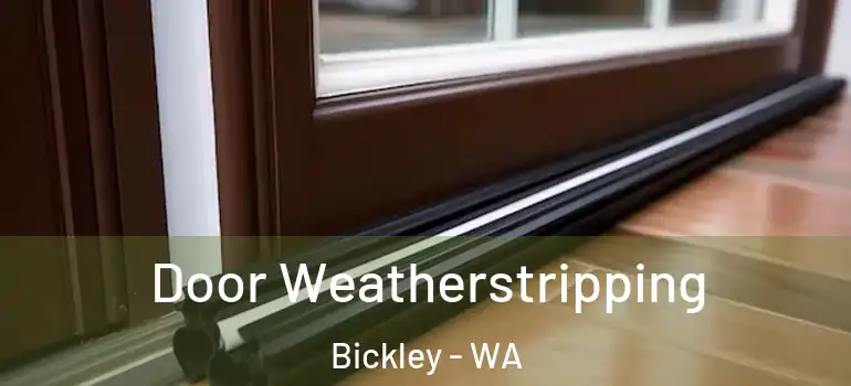  Door Weatherstripping Bickley - WA