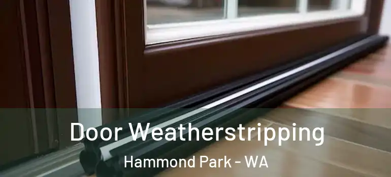  Door Weatherstripping Hammond Park - WA