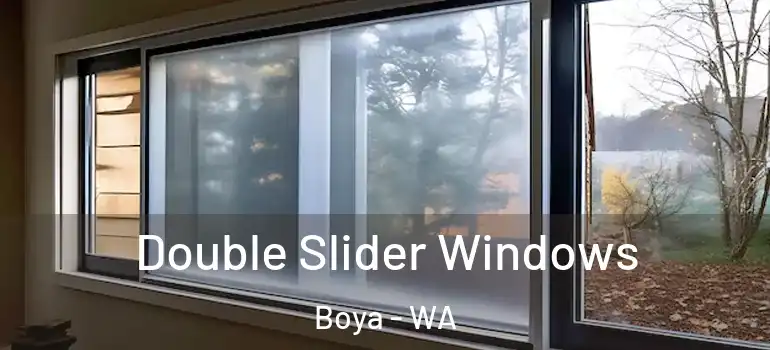 Double Slider Windows Boya - WA