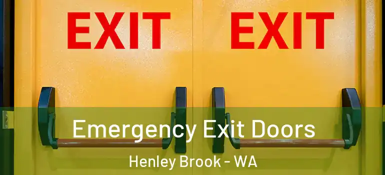  Emergency Exit Doors Henley Brook - WA