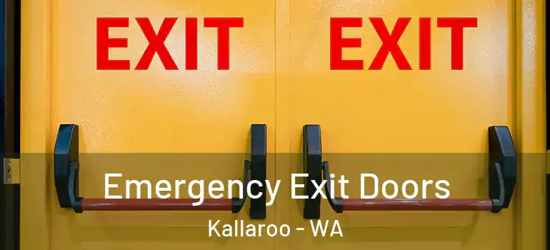 Emergency Exit Doors Kallaroo - WA