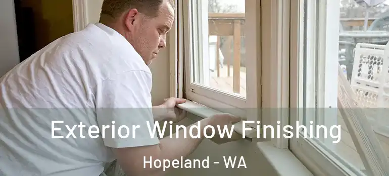 Exterior Window Finishing Hopeland - WA