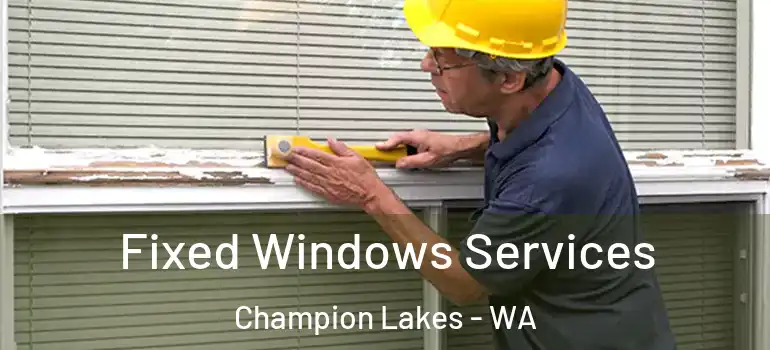 Fixed Windows Services Champion Lakes - WA