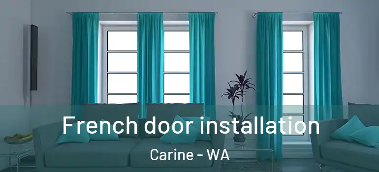 French door installation Carine - WA
