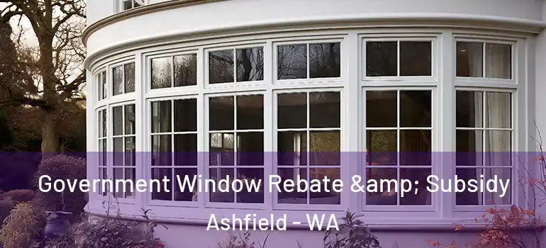  Government Window Rebate & Subsidy Ashfield - WA