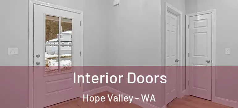 Interior Doors Hope Valley - WA