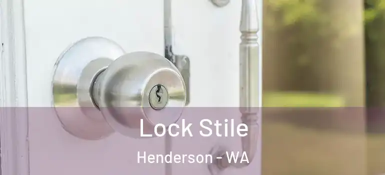  Lock Stile Henderson - WA