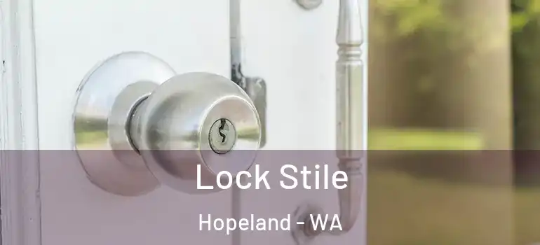  Lock Stile Hopeland - WA