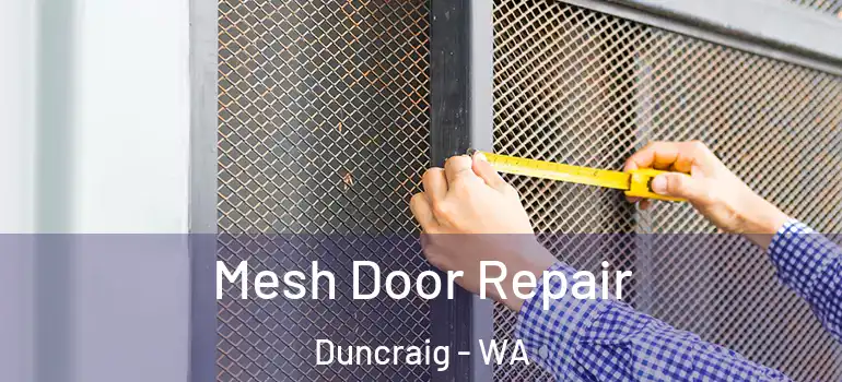  Mesh Door Repair Duncraig - WA