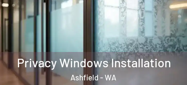 Privacy Windows Installation Ashfield - WA