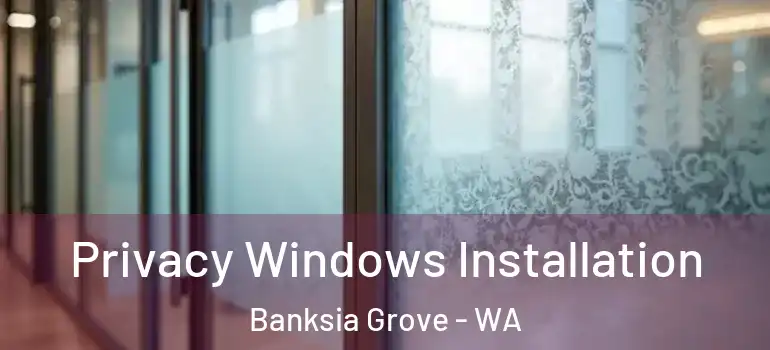  Privacy Windows Installation Banksia Grove - WA