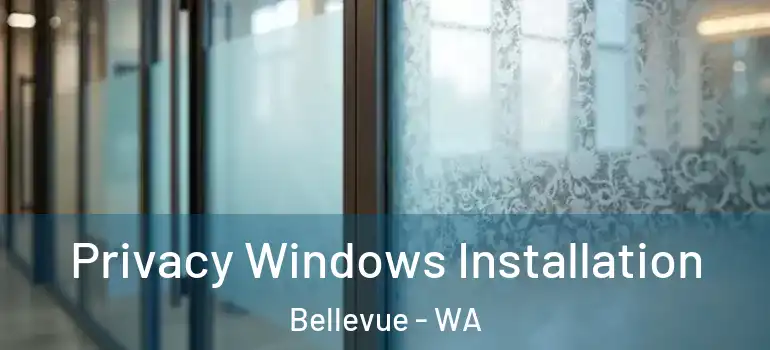 Privacy Windows Installation Bellevue - WA