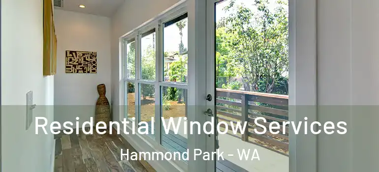 Residential Window Services Hammond Park - WA