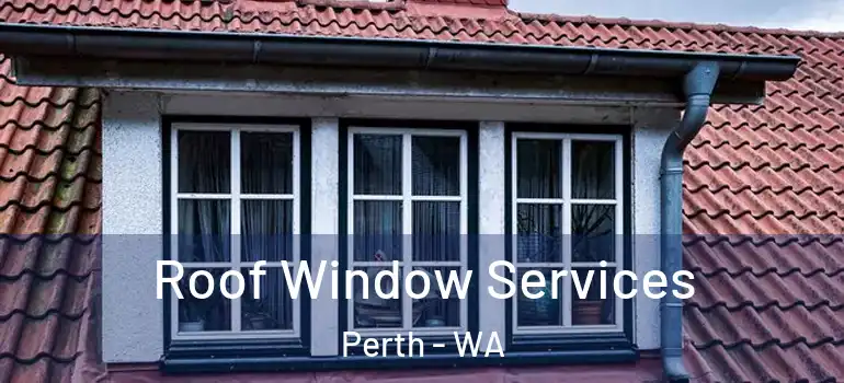 Roof Window Services Perth - WA