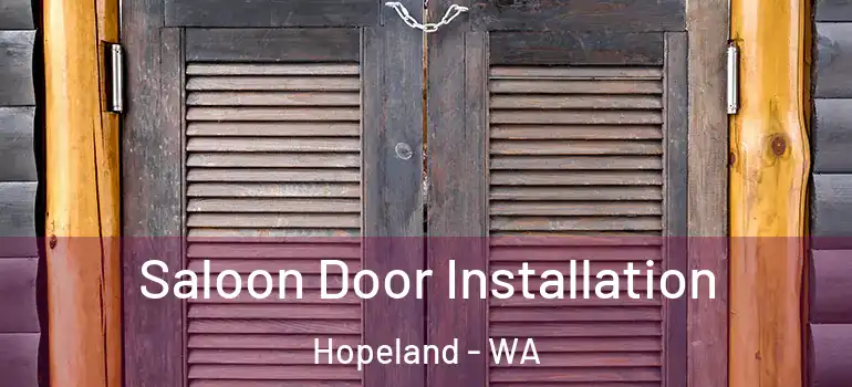 Saloon Door Installation Hopeland - WA