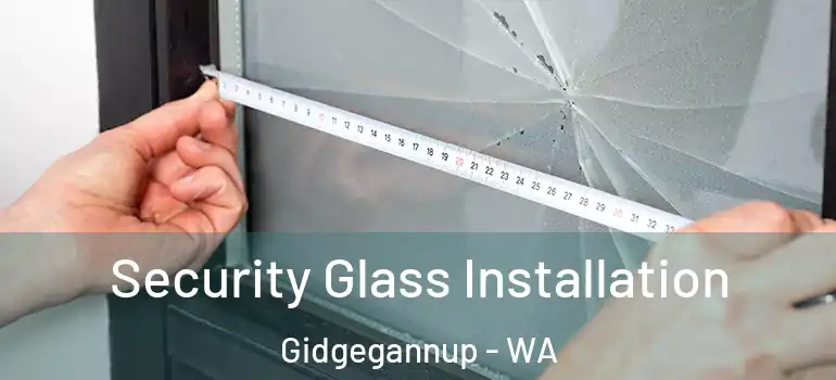  Security Glass Installation Gidgegannup - WA