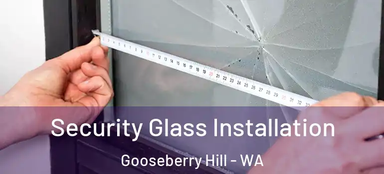  Security Glass Installation Gooseberry Hill - WA