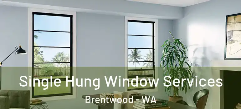  Single Hung Window Services Brentwood - WA