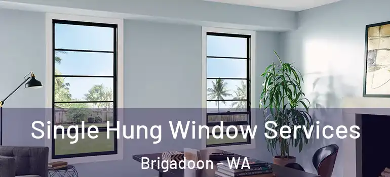 Single Hung Window Services Brigadoon - WA