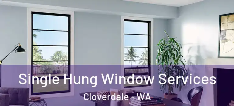  Single Hung Window Services Cloverdale - WA