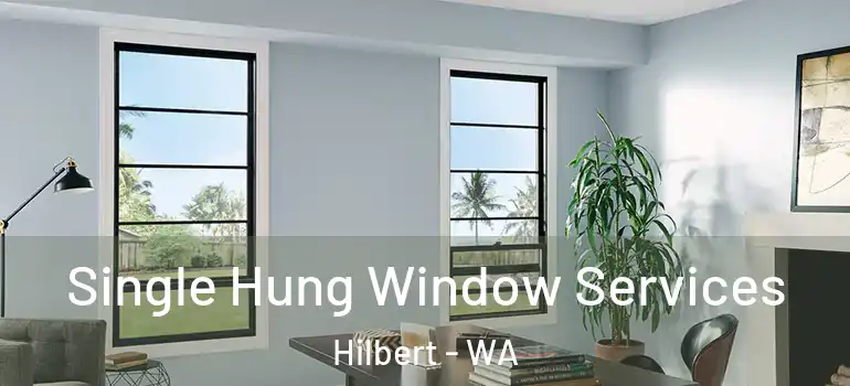Single Hung Window Services Hilbert - WA