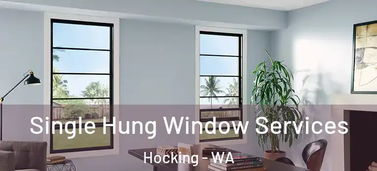  Single Hung Window Services Hocking - WA