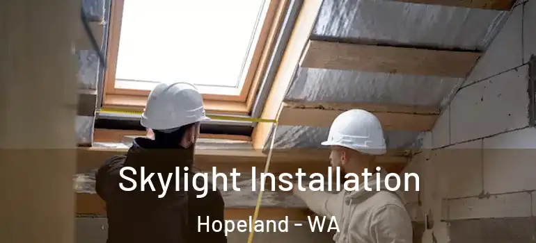  Skylight Installation Hopeland - WA