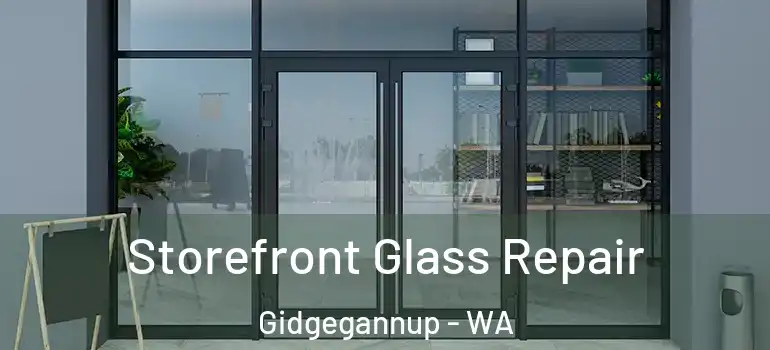  Storefront Glass Repair Gidgegannup - WA