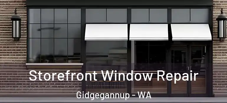 Storefront Window Repair Gidgegannup - WA