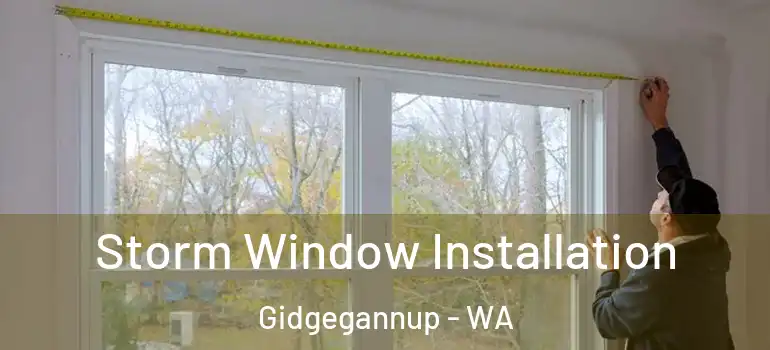Storm Window Installation Gidgegannup - WA