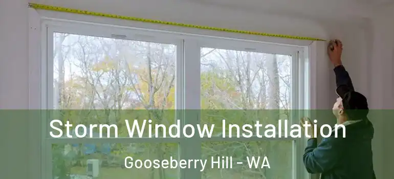 Storm Window Installation Gooseberry Hill - WA