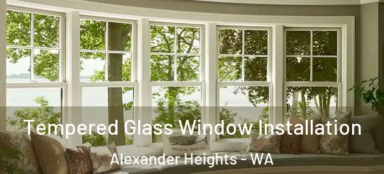 Tempered Glass Window Installation Alexander Heights - WA