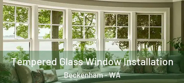  Tempered Glass Window Installation Beckenham - WA