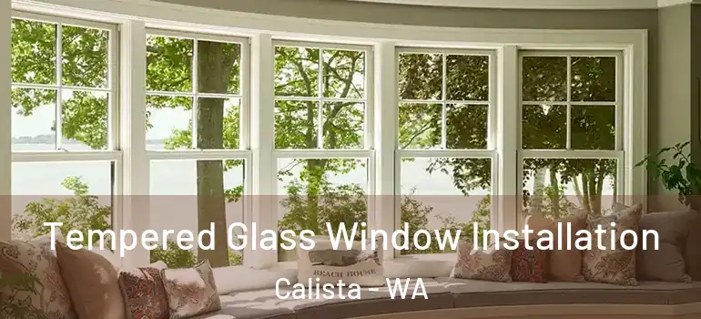 Tempered Glass Window Installation Calista - WA