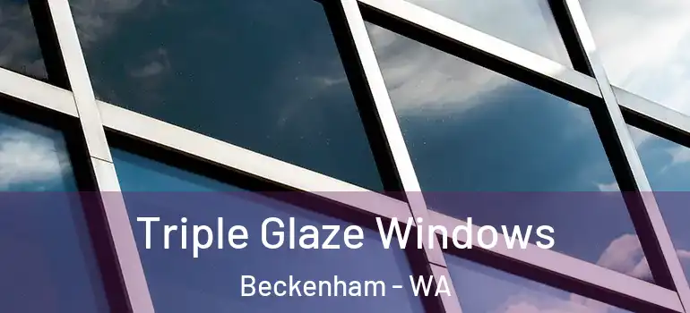 Triple Glaze Windows Beckenham - WA