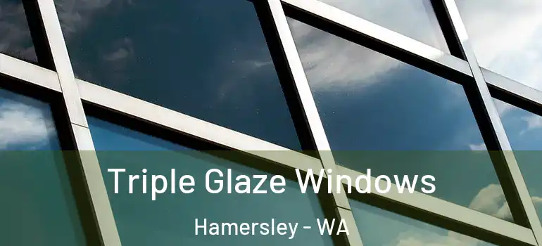 Triple Glaze Windows Hamersley - WA