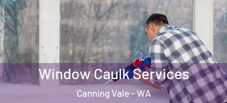 Window Caulk Services Canning Vale - WA