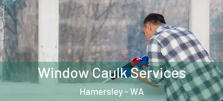  Window Caulk Services Hamersley - WA