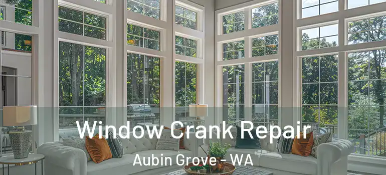 Window Crank Repair Aubin Grove - WA
