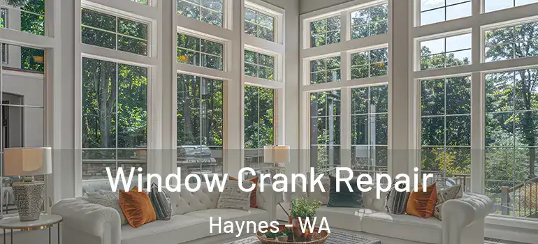  Window Crank Repair Haynes - WA