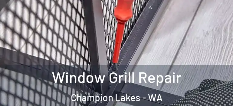 Window Grill Repair Champion Lakes - WA