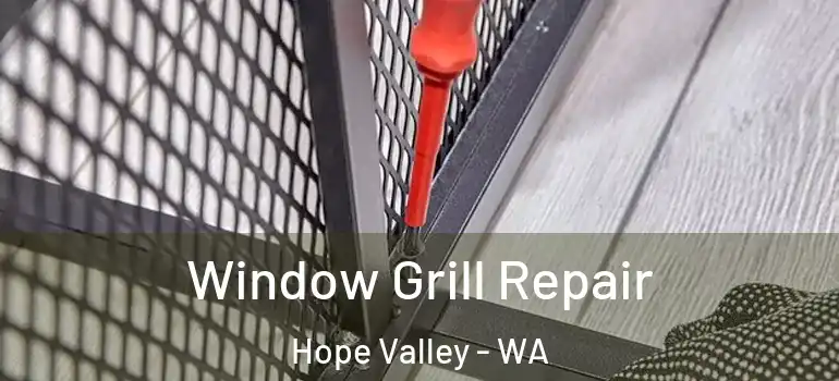 Window Grill Repair Hope Valley - WA