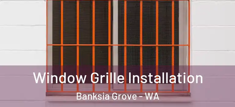  Window Grille Installation Banksia Grove - WA