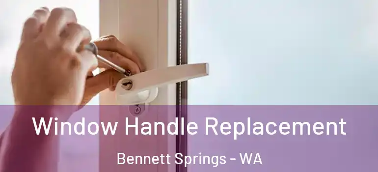 Window Handle Replacement Bennett Springs - WA